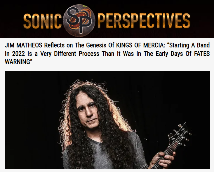 Interview with Jim Matheos (09/29/2022 – Sonic Perspectives)